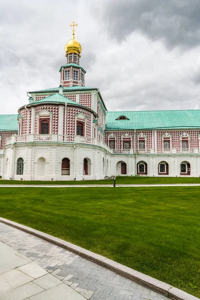 Storm Clouds Domes New Jerusalem Monastery Moscow Region — Stock Photo, Image