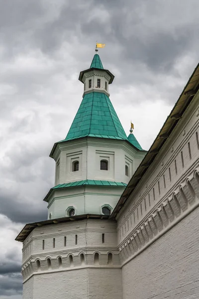 Tower White Stone Walls Orthodox Monastery New Jerusalem — Stock Photo, Image