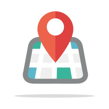 GPS harita PIN simgesi. İzometrik gps harita PIN vektör simgesi beyaz arka plan üzerinde izole web tasarımı için