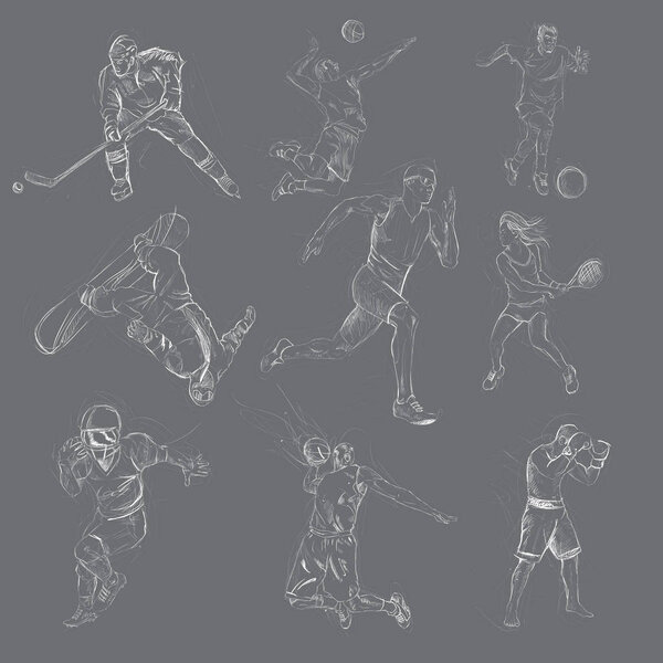 Sport mix - An hand drawn vector collection