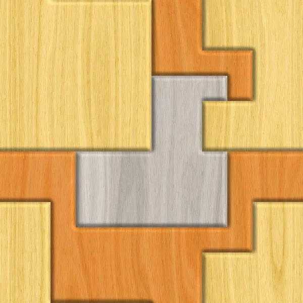 幾何学的な木製テクスチャ背景 シームレス パターン — ストック写真
