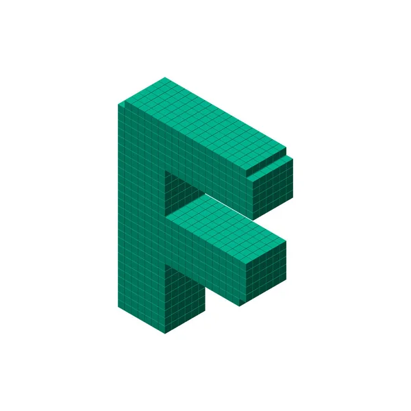 Pixelated 배경에 그림입니다 Isometric 스타일 — 스톡 벡터