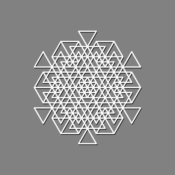 抽象的な幾何学的な装飾 レーザー切断のためのテンプレートです ベクトル図 — ストックベクタ