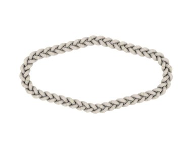 Soyut formu örgülü çerçevede. Beyaz background.3d işleme illüstrasyon izole.