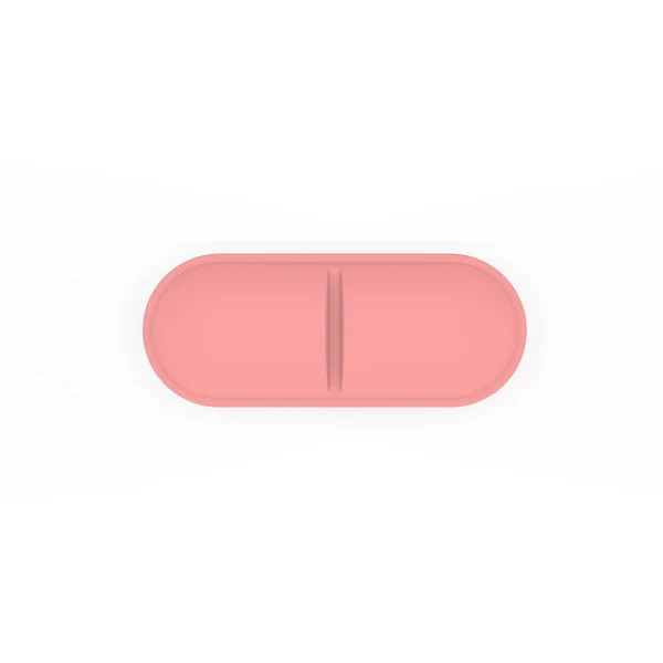 Pill Isolated White Background Rendering Illustration — Stock Photo, Image