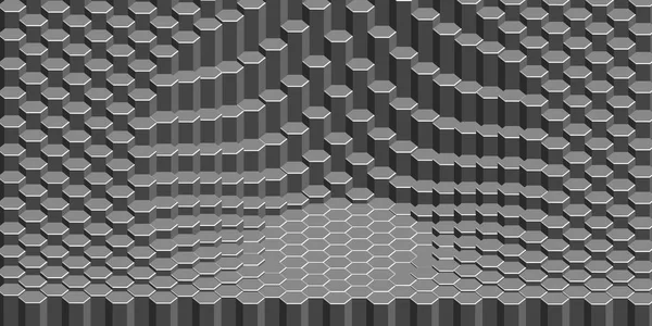 Abstract Hexagonal Background Vector Illustration Futuristic Technology Style — Stock Vector