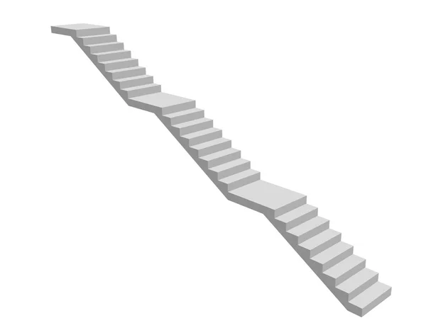 レベルの階段 白い背景上に分離 ベクトル図 — ストックベクタ