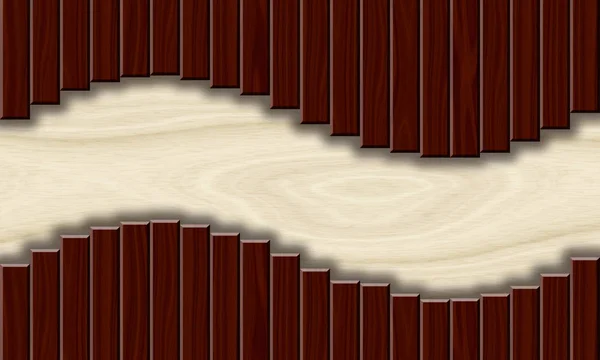 木材纹理背景 抽象波浪 — 图库照片