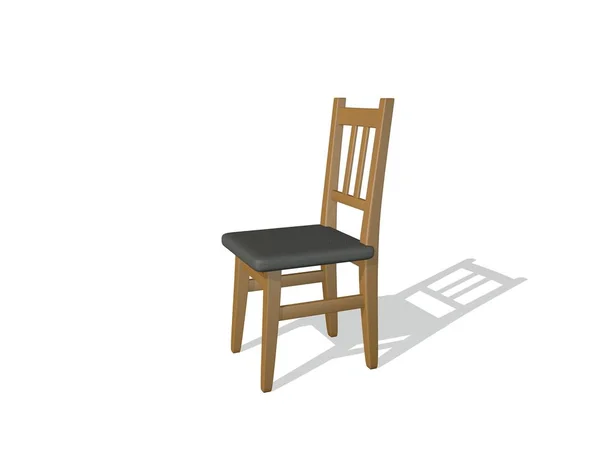 Chair Isolated White Background Rendering Illustration — Stock Photo, Image