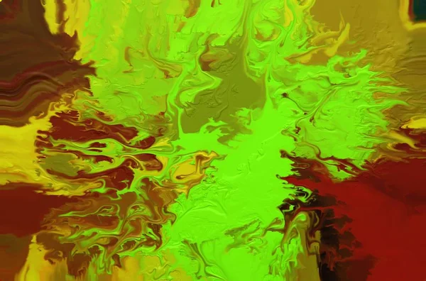 Abstrakt Oljemålning Bakgrund Färgstark Digital Illustration — Stockfoto