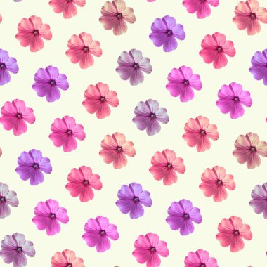 Dekoratif çiçek arka plan. Dikişsiz renkli desen. Sardunya.