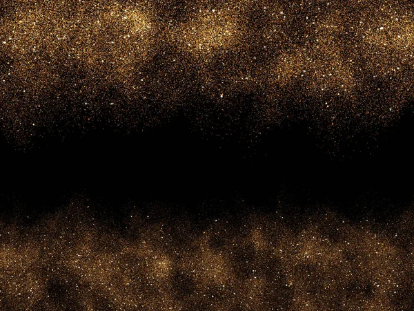 Astratto Sfondo Nero Con Particelle Illustrazione Colorata Digitale — Foto Stock