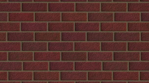 Moving Brick Wall Background Seamless Loop Animation — Stock Video