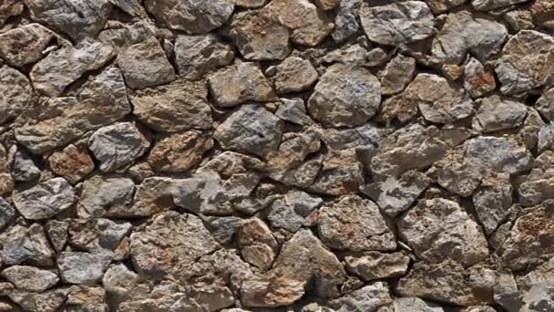 Fondo Pared Piedra Movimiento Animación Bucle Sin Costuras — Vídeo de stock