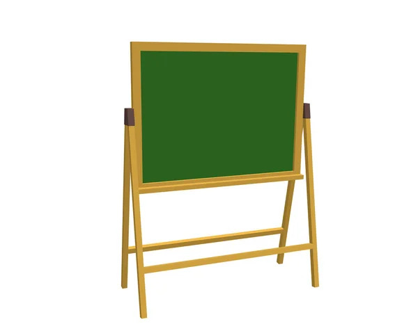 Empty Chalkboard Isolated White Background Vector Illustration — Stock Vector