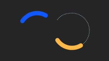 Hareketli sonsuzluk işareti. Sorunsuz döngü animasyonu.