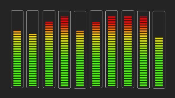 Equalizador Música Movimento Animação Abstrata — Vídeo de Stock