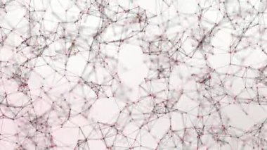 Çizgiler ve nokta pleksus. Soyut hareket arka planı. Moleküler ağ.