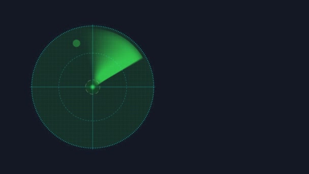 Pantalla Parpadeo Radar Animación Abstracta — Vídeo de stock