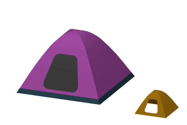 Палатка для палаток. Изолированный на белом фоне. Векторная иллюстрация . — стоковый вектор