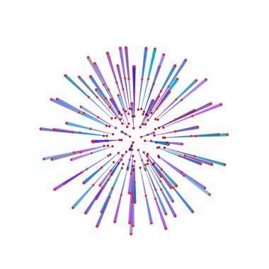Çizgiler ve noktalar soyut Küre.