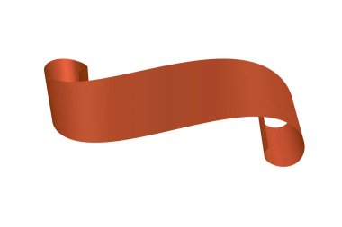 Kıvrılmış şerit. 3D vektör Illustration. Degrade yok, degrade yok 