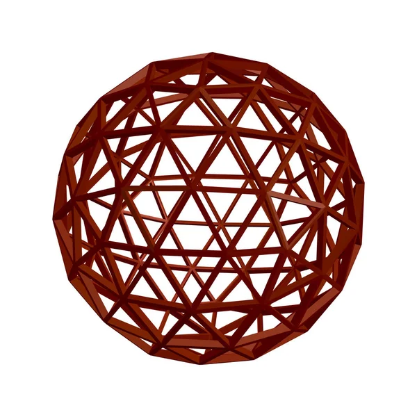 Abstract sphere wireframe. 3d Vector illustration. — Stock Vector