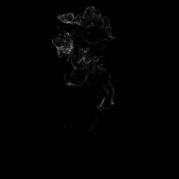 Fumaça negra. Isolado em fundo branco. Vetor . — Vetor de Stock