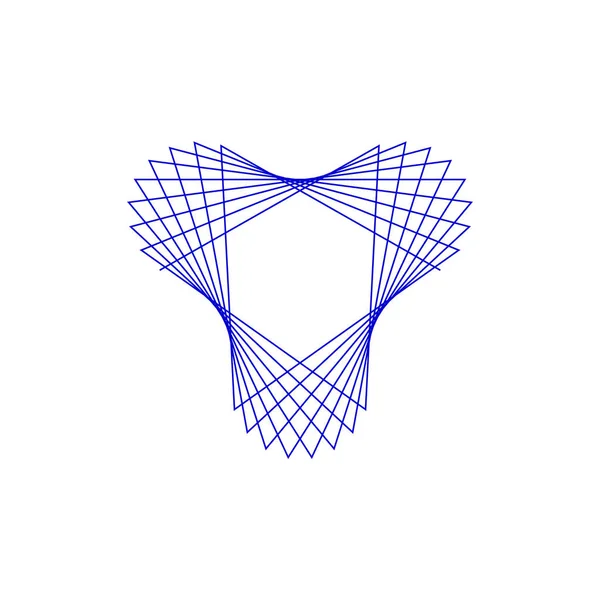 Абстрактная геометрическая форма линий. Векторная иллюстрация . — стоковый вектор