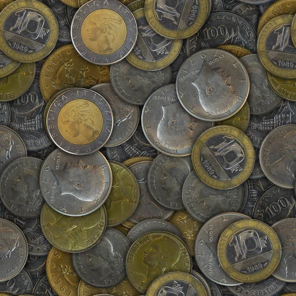 Ιστορικό Διαφορετικών Νομισμάτων Σχέδιο Χωρίς Ραφή — Φωτογραφία Αρχείου