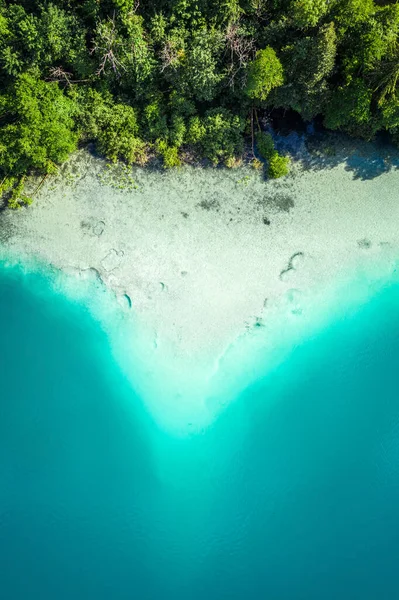 Bled Slovenië Prachtige Turquoise Gekleurde Lake Bled Van Boven Met — Stockfoto