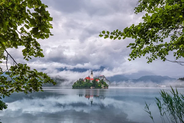 Bled Slovenia Beautiful Lake Bled Blejsko Jezero Pilgrimage Church Assumption — стокове фото