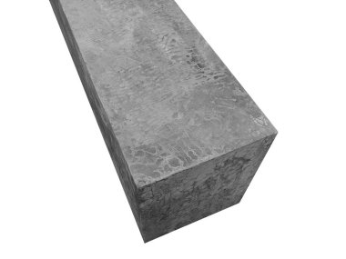 Boş çimento masa kalıbı. ürün gösterimi için beton üzerine beyaz arkaplan.