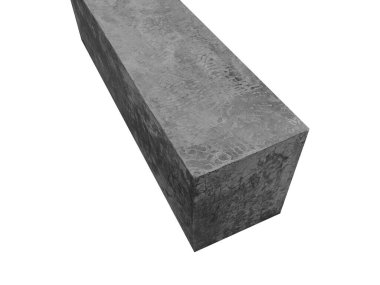 Boş çimento masa kalıbı. ürün gösterimi için beton üzerine beyaz arkaplan.