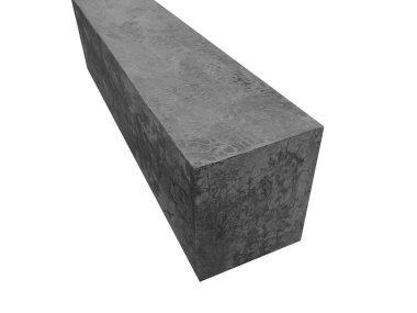 Boş çimento masa kalıbı. ürün gösterimi için beton üzerine beyaz arkaplan.