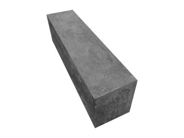 Boş çimento masa kalıbı. ürün gösterimi için beton üzerine beyaz arkaplan.