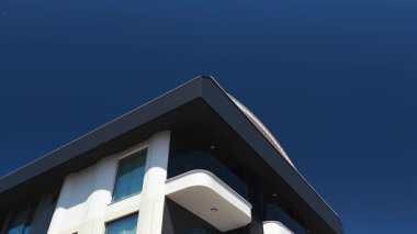 Contemporary apartments overlooking the Mediterranean Sea.