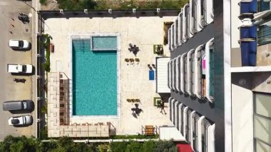 Newly constructed homes with balconies facing the Mediterranean.