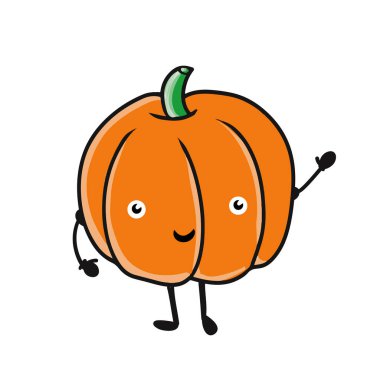 karikatür vektör kabak illüstrasyon kaba tarzı