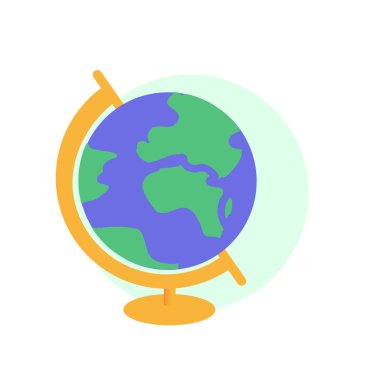 Basit vektör küre simgesi