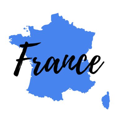 sembolleri ile Fransa Haritası