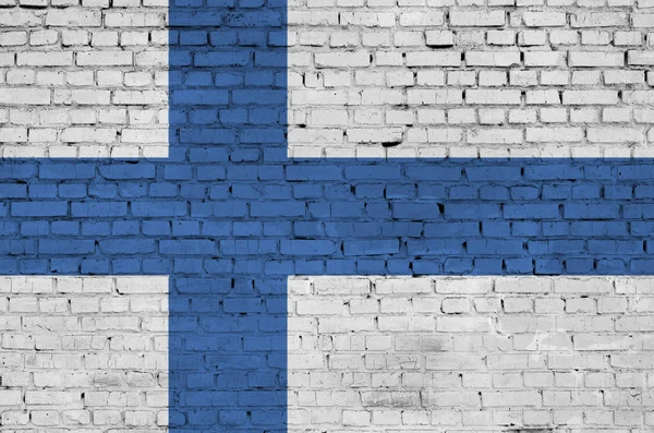 핀란드 국기를칠 — 스톡 사진