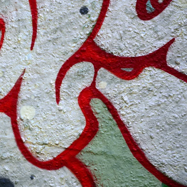 Arte Callejero Imagen Fondo Abstracta Fragmento Una Pintura Graffiti Color —  Fotos de Stock