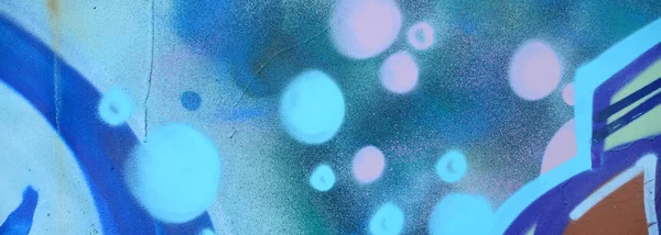 Уличное Искусство Абстрактное Фоновое Изображение Цветной Картины Космических Синих Фиолетовых — стоковое фото