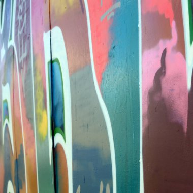 Sokak sanatı. Moda renkler renkli grafiti resimde bir arka plan görüntüsü.