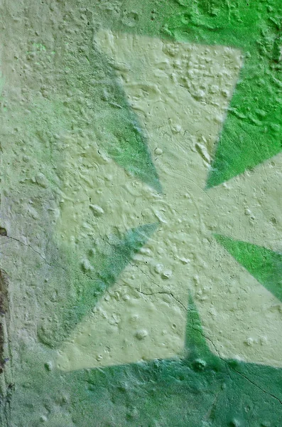 Gatukonst Abstrakt Bakgrundsbild Ett Fragment Färgad Graffitimålning Khaki Grön Och — Stockfoto