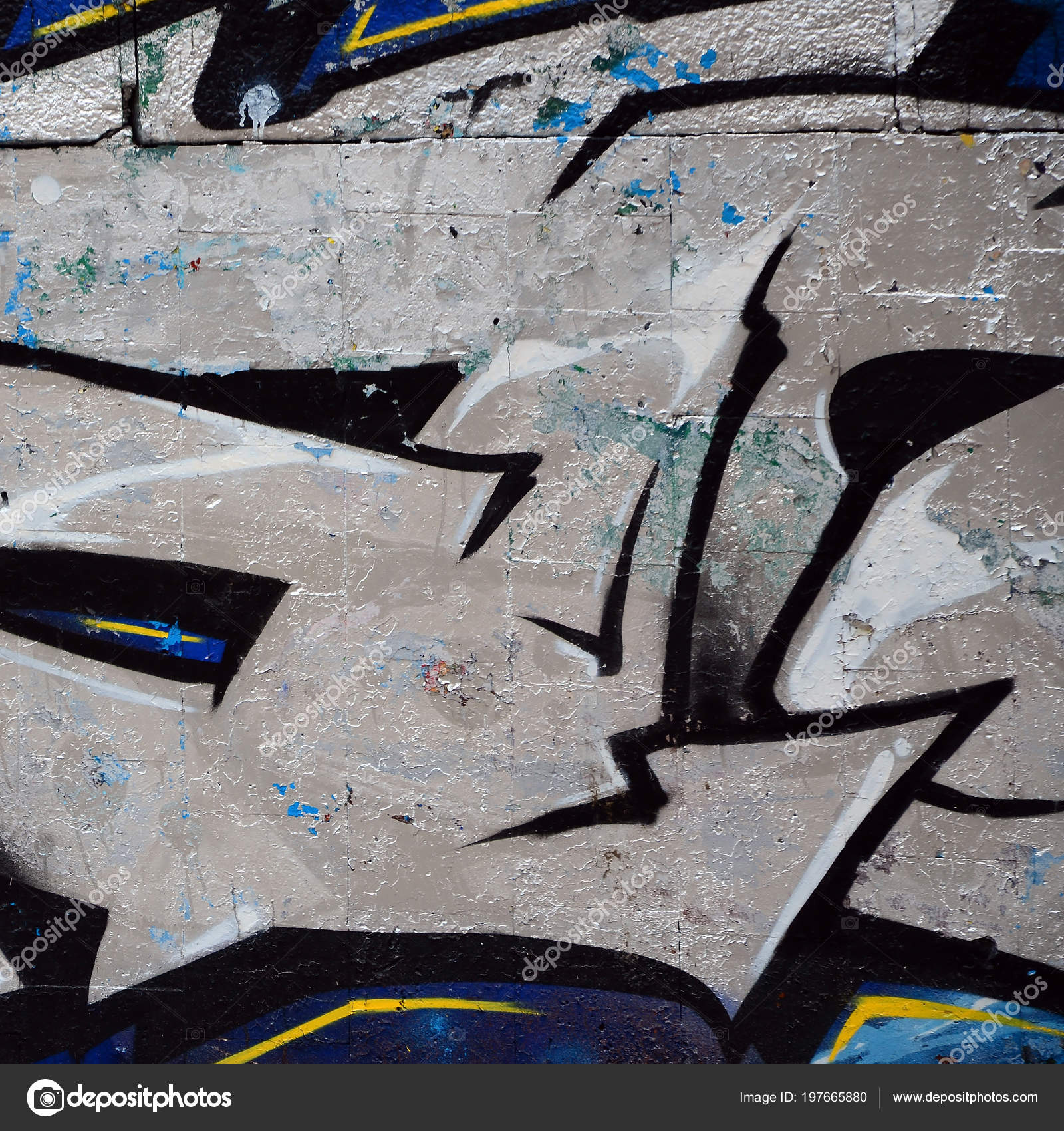 Graffiti En La Pared En Estilo Urbano Creativo Foto De Stock