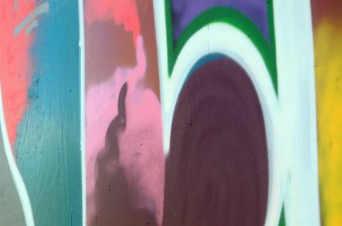 Sokak sanatı. Moda renkler renkli grafiti resimde bir arka plan görüntüsü.