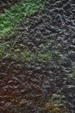 Sokak sanatı. Renkli grafiti resmi bulunan bir rahiplik mavi tonları bir arka plan görüntüsü.