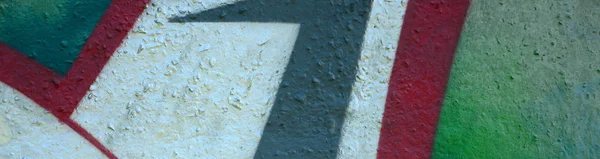 Straßenkunst Abstraktes Hintergrundbild Eines Fragments Eines Farbigen Graffiti Gemäldes Chrom — Stockfoto
